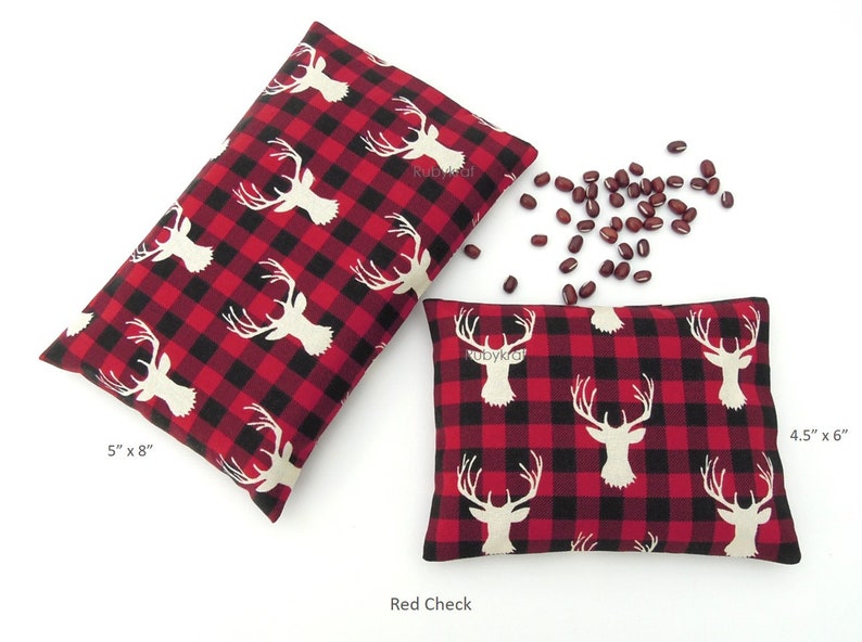 Microwave Heating Pad Red Beans Natural Pain Relieve Pack Etsy