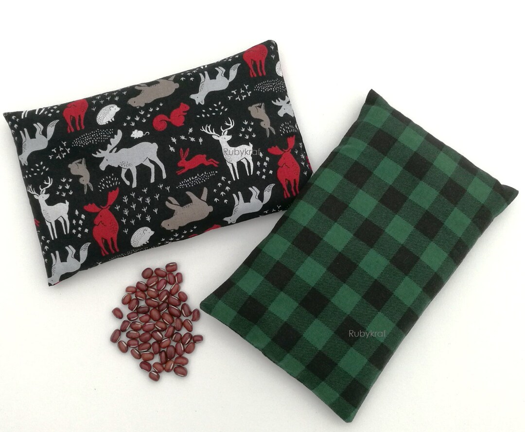 Heating Pad Red Beans Compress Heat Pad Microwavable Long Etsy UK