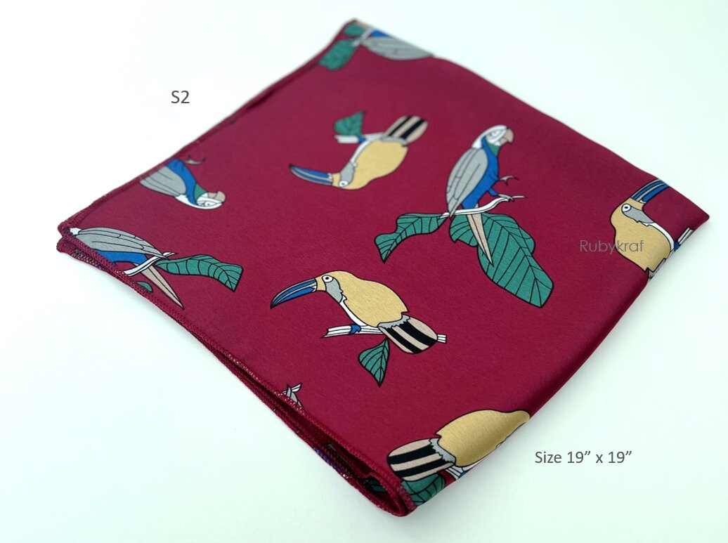 Summer Scarf Bird Prints Scarf Bag Scarf Small Square Etsy