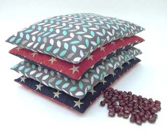 Bean Bag Heating Pad, Red Beans Heat Therapy, Pain Relieve for Neck, Shoulder, Tummy, Lower Back, Microwave Heat Compress Treatment 5"x8"