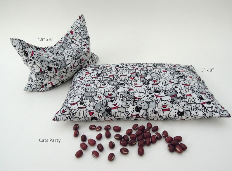 Microwave Heating Pad Red Beans Natural Pain Relieve Pack Etsy