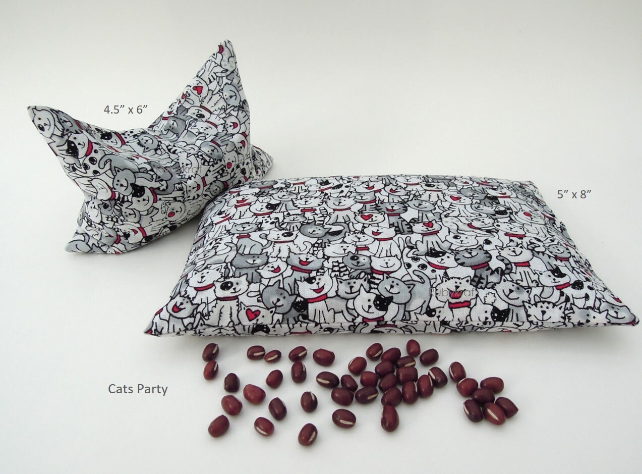 Microwave Heating Pad Red Beans Natural Pain Relieve Pack Etsy