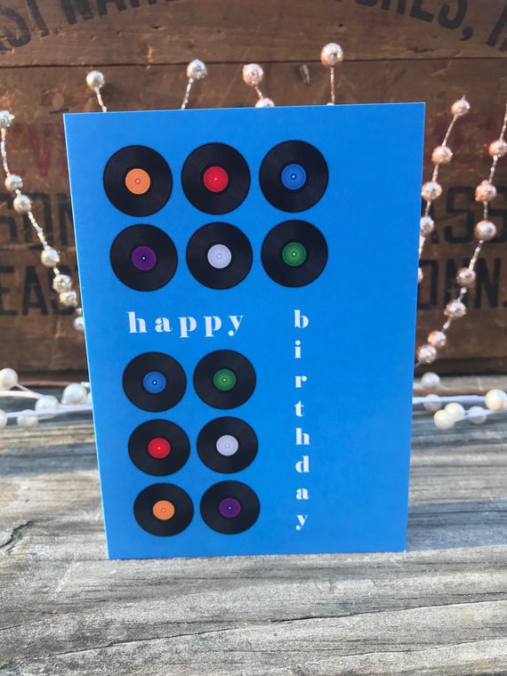 Joyeux Anniversaire Record Card Carte Danniversaire Vinyle Etsy Joyeux Anniversaire Record Card Carte Danniversaire Vinyle Etsy