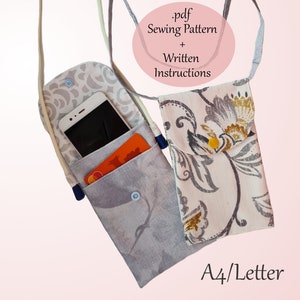 PDF Sewing Pattern: Crossbody Phone Bag