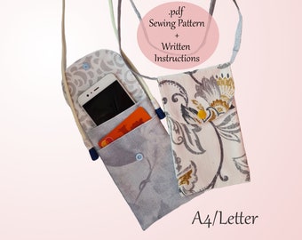 PDF Sewing Pattern: Crossbody Phone Bag