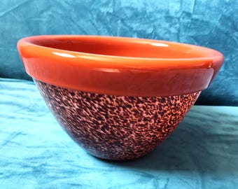 Vintage Blown Art Glass Bowl