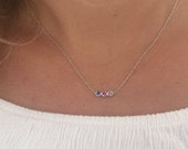 Modern Birthstone Necklace
