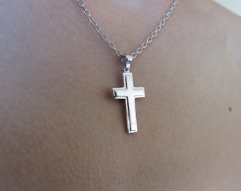 Silver Cross necklace pendant