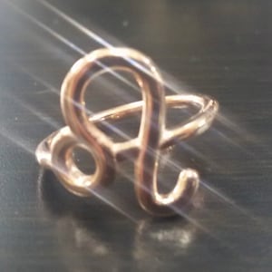 Leo Ring, Zodiac Ring, Horoscope Ring Zodiac Leo Ring, gift image 3