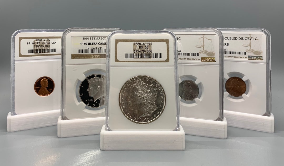 5pack NGC Slab Coin Display Stands 5 Pack Etsy