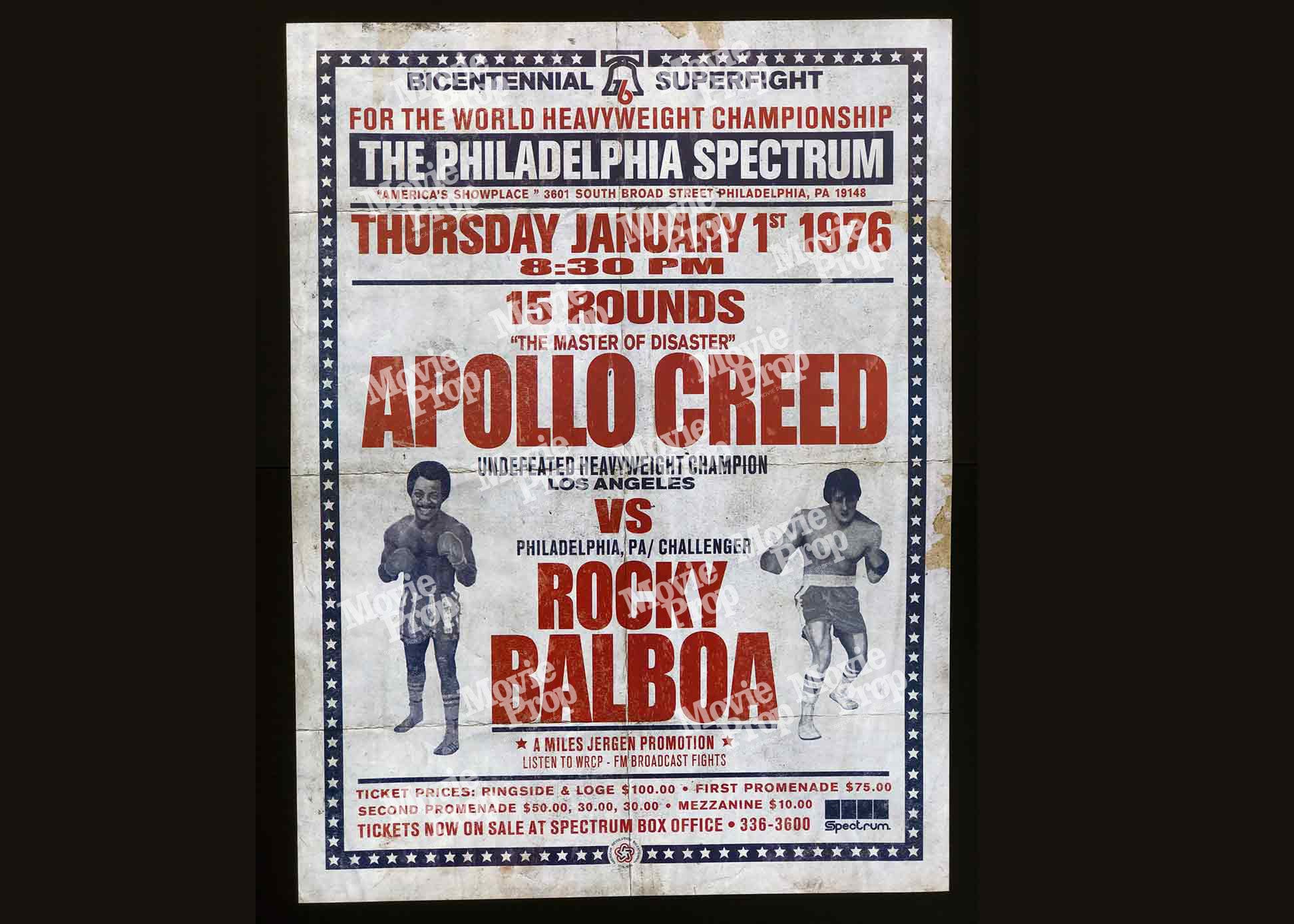 Rocky Balboa VS Apollo Creed Bicentennial Superfight Poster/Print > Stallone 