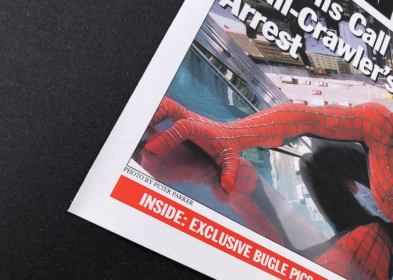 Spiderman Daily Bugle "Wanted" Newspaper Prop Replica image 6