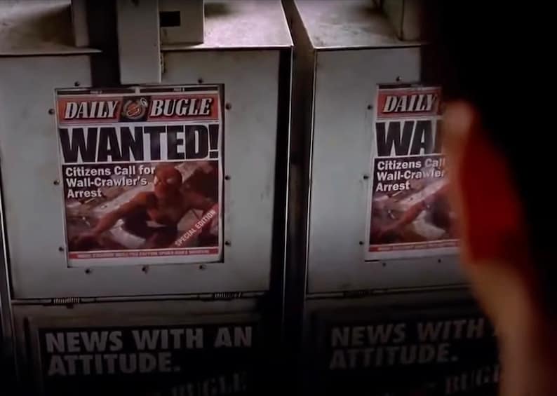 Spiderman Daily Bugle "Wanted" Newspaper Prop Replica image 9