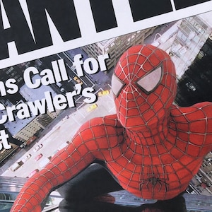 Spiderman Daily Bugle "Wanted" Newspaper Prop Replica image 5
