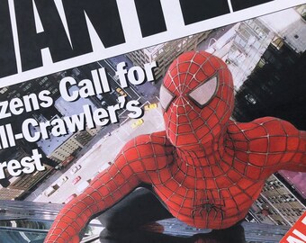 スパイダーマン デイリービューグル「指名手配」新聞小道具レプリカ