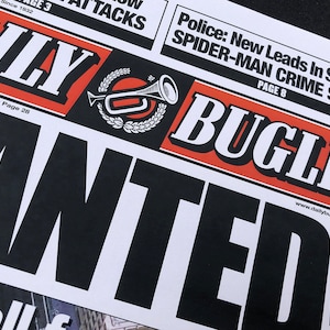 Spiderman Daily Bugle "Wanted" Newspaper Prop Replica image 7
