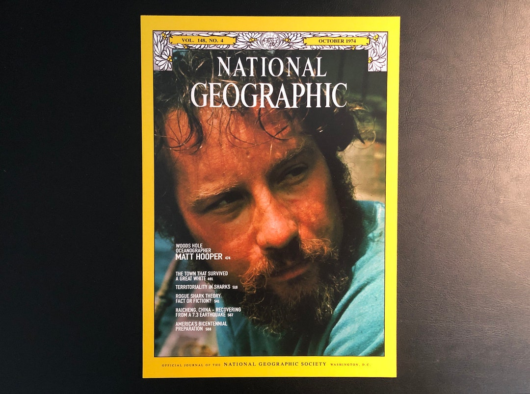 Jaws Matt Hooper Natgeo National Geographic Cover Amity Etsy