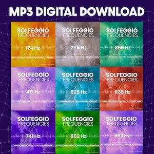 Solfeggio Healing Frequencies - 9 MP3s