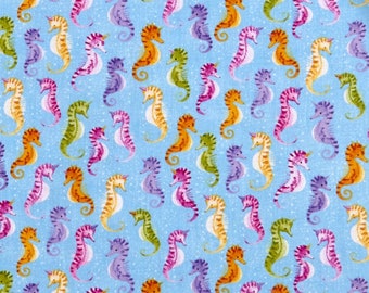 Timeless Treasures ~ Sea Horse Seahorses Reef ~ 100/% Cotton Quilt Sew Fabric BTY