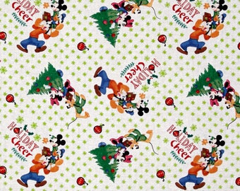 disney christmas mickey friends home for the holidays trim the tree disney holiday cheer 100 cotton fabric by the yard sc1088 - Disney Christmas Fabric disney christmas mickey friends home for the holidays trim the tree disney holiday cheer 100 cotton fabric by the yard sc1088 - Disney Christmas Fabric