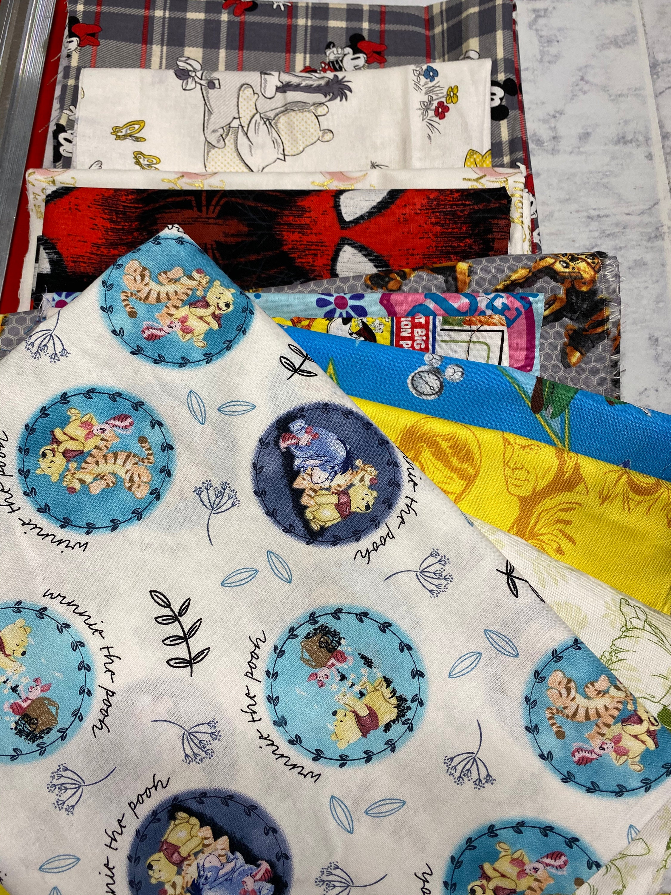 Cartoon Fabric Cartoon Remnant Fabric Fabric by the Pound Etsy