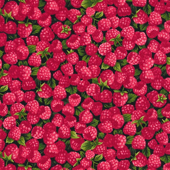 Fruit Fabric Raspberry Fabric NEW FabriQuilt Farmer Etsy