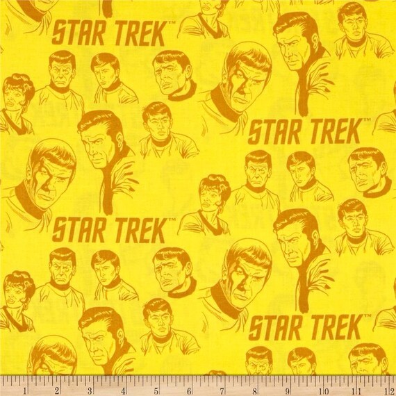 Star Trek Galaxy Spock Kirk Pop Panel De Tela De 100/% Algodón Acolchado