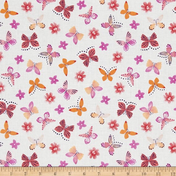 Butterfly Fabric Windham Fabrics Painted Wings Mini Etsy
