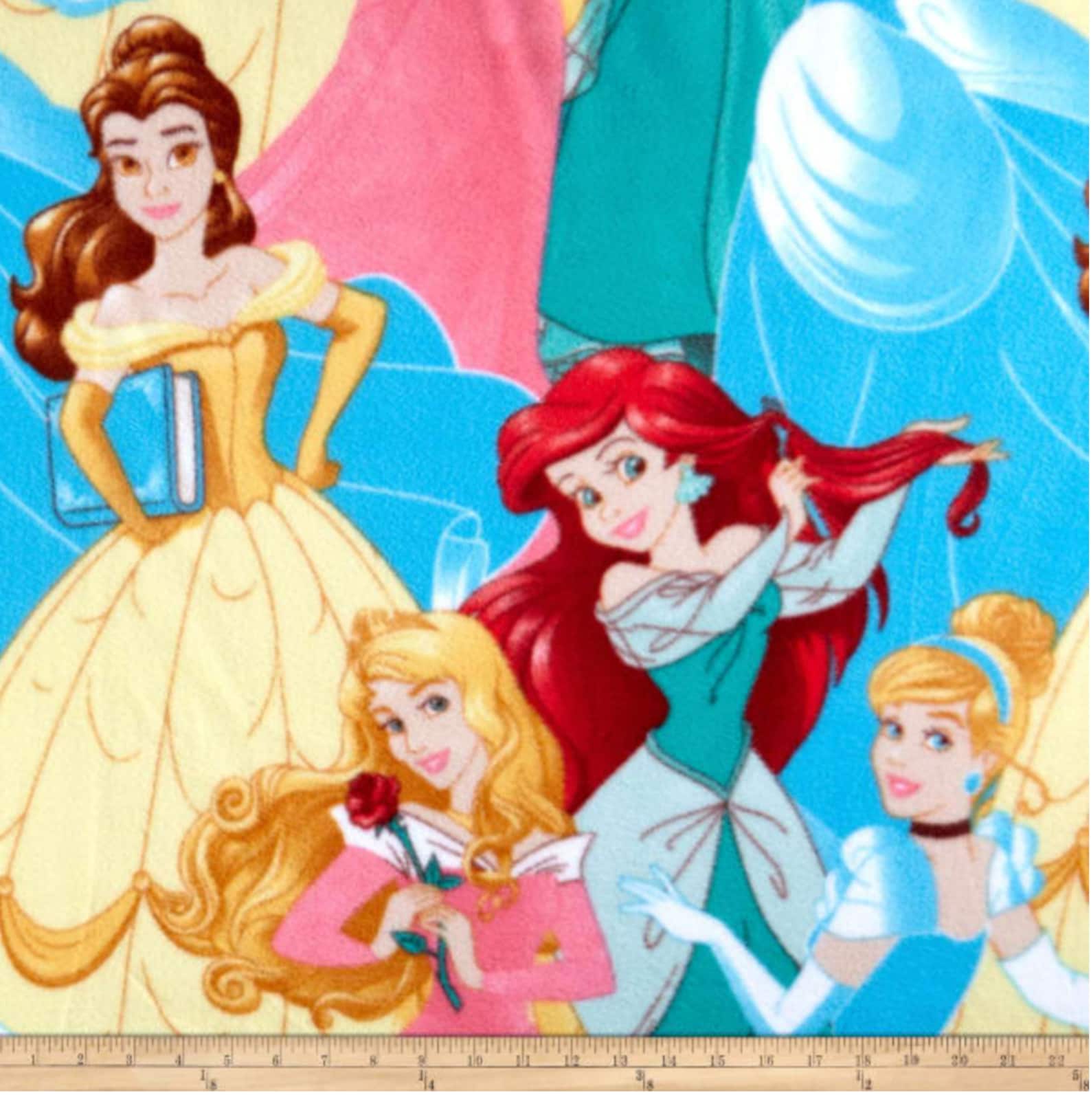 Disney Fabric Princess Fabric Disney Princess Princesses Etsy