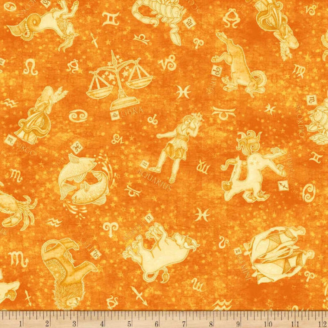 Zodiac Fabric Quilting Treasures Fabrics Intergalactic Etsy