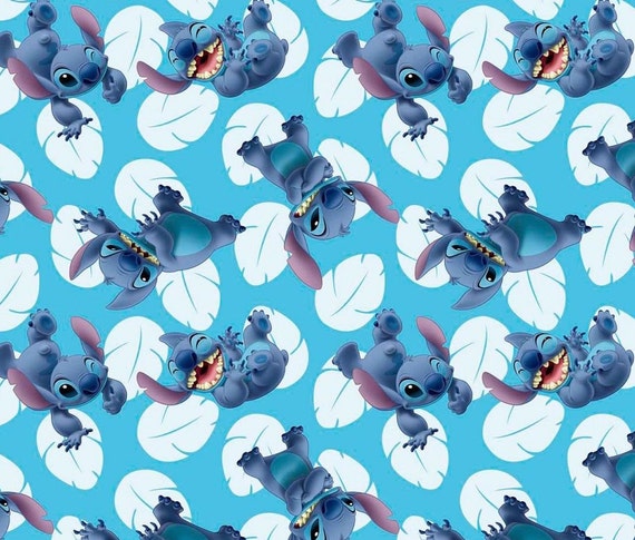 Disney Fabric Disney Lilo Stitch Many Faces Of Stitch Etsy Uk