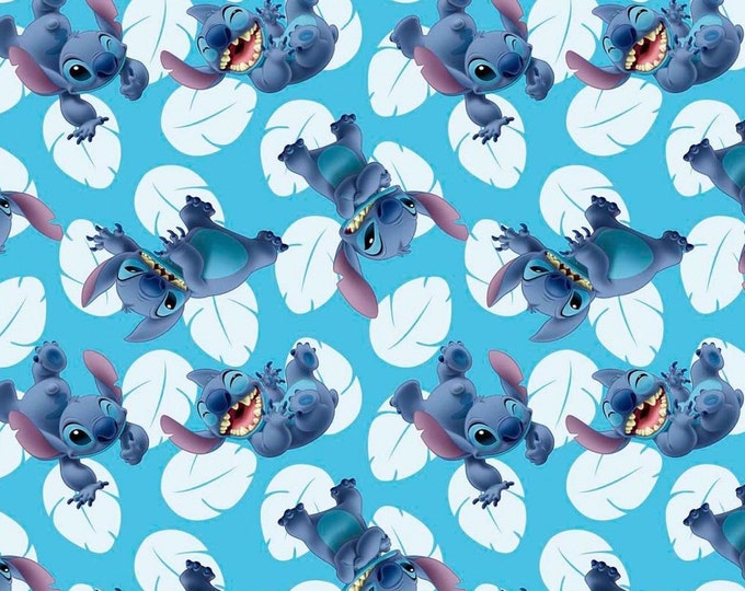 Disney Fabric: Disney Lilo & Stitch Many Faces of Stitch - Etsy
