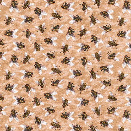 Insect Fabric Fly Fabric Fabriquilt You Bug Me True Flies Etsy