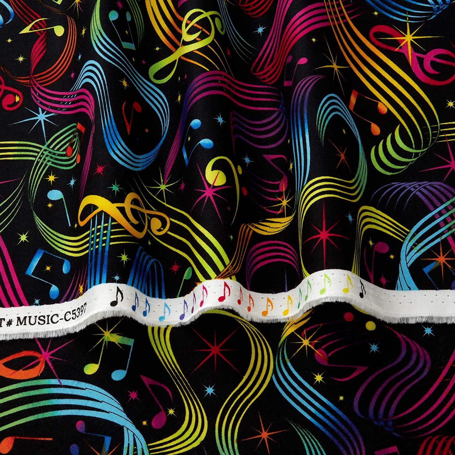 Music Fabric Music Note Fabric: Timeless Treasures Rock on - Etsy