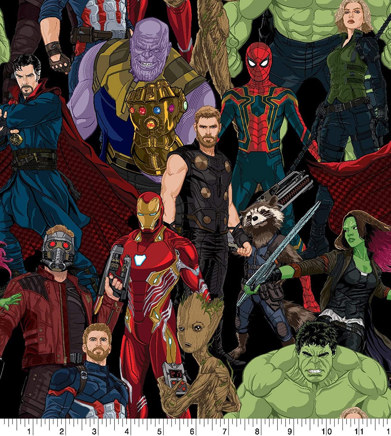 Marvel Fabric Avengers Fabric Marvel Avengers Infinity War Etsy