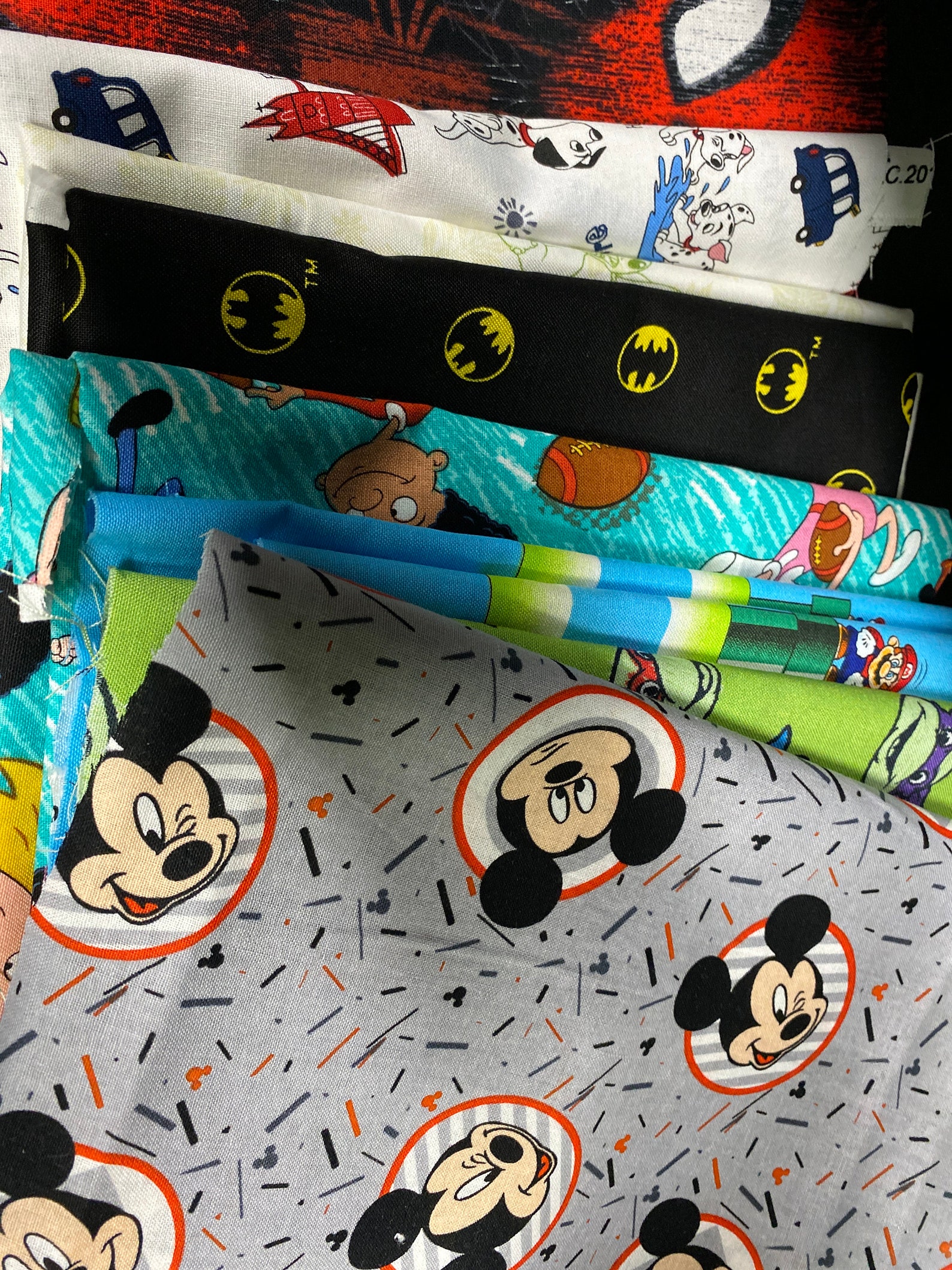 Cartoon Fabric Cartoon Remnant fabric Fabric By The Pound Etsy