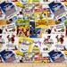 Disney Fabric, Cartoon Fabric: E. E. Schenck Disney Posters The Greatest Love Story Ever Told 100% cotton fabric by the yard (SC604) 