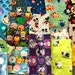 Cartoon Fabric: Cartoon Remnant fabric - Fabric By The Pound -Disney, Marvel, Nintendo, Star wars, Nickelodeon 100% Cotton Quilt Fabric