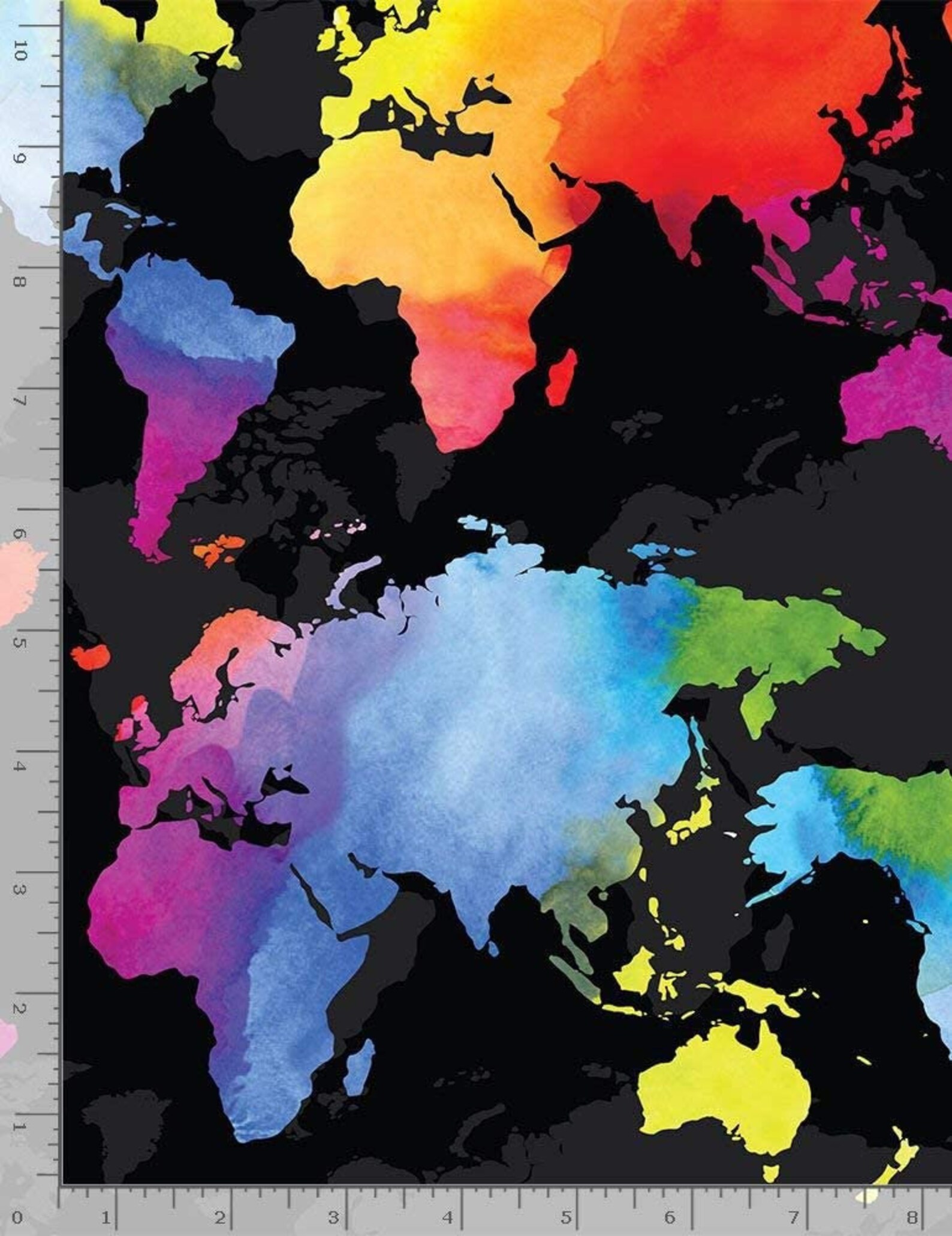 World Map Fabric Educational Fabric Timeless Treasures World Etsy