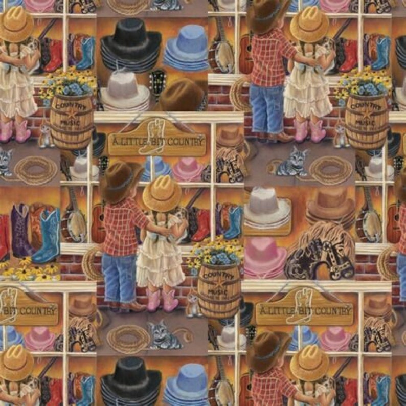 Country Fabric Country Style Patch AL35797C David Textiles Etsy