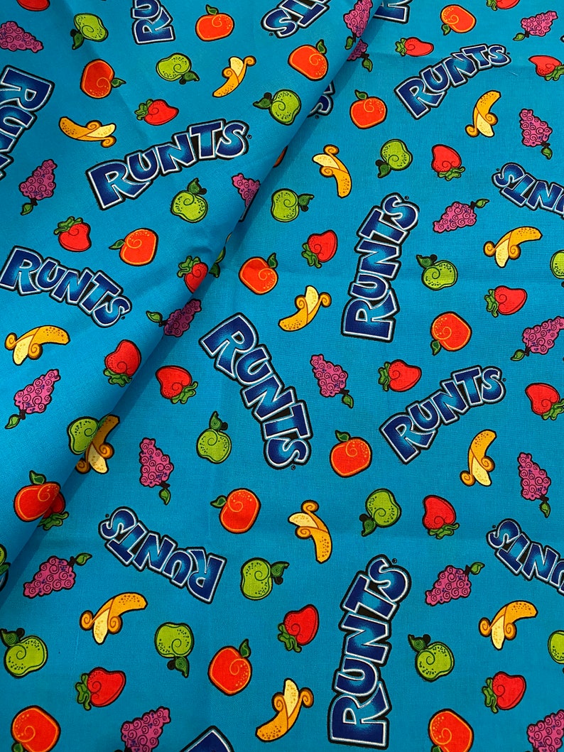 Candy Fabric: Nestle Fun Size Runts Friends Toss Candy Fabric - Etsy