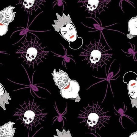 Disney Villains Spell Casting premium 100/% cotton fabric by the yard