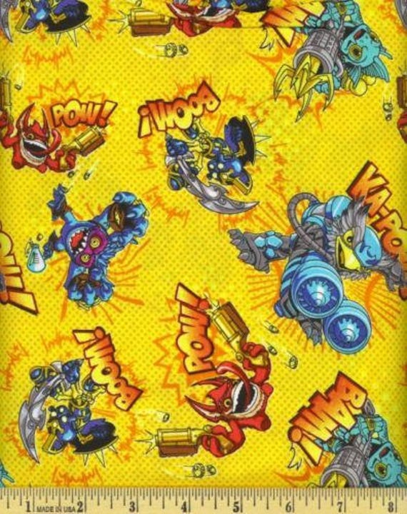 Cartoon Fabric Skylander Fabric: Camelot Skylanders Video - Etsy Canada Cartoon Fabric Skylander Fabric: Camelot Skylanders Video - Etsy Canada