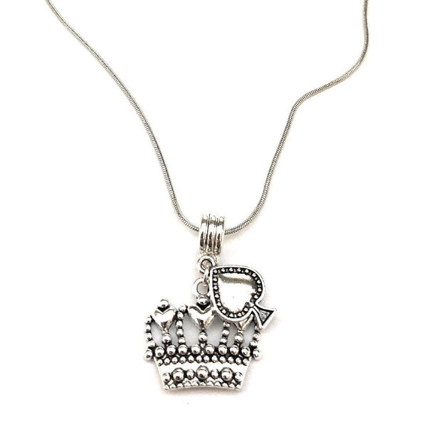 QOS Brand Queen of Spades Anklet or Necklace Crown and Spade Hotwife BBC Snowbunny Swinger Lifestyle Jewelry