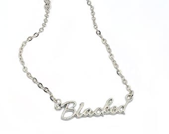 QOS Sissy Slut Silver Chain Anklet - Beta Cuckold Jewelry, Zinc Alloy, New With Tags