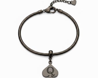 QOS Queen of Spades Charm Anklet - Hotwife Jewelry