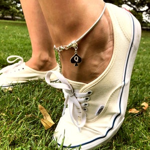 QOS BRAND Icon Euro Anklet or Necklace - Queen of Spades Hotwife