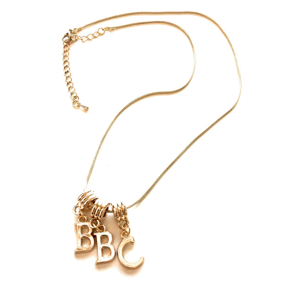 Aangepaste brief Charms gouden Euro slang Anklet of ketting foto