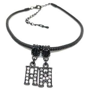 Blacked QOS Queen Of Spades Charm - Anklet or Necklace - Black Owned BBC Interracial Loving Fetish Cuckold Hotwife Jewelry