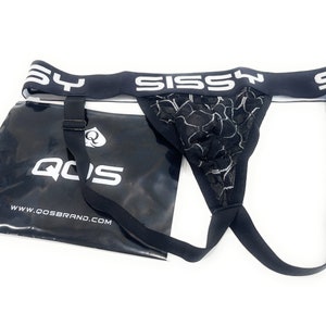 SISSY Brand Logo Band - Mesh Fishnet Lace Jock Strap by QOS